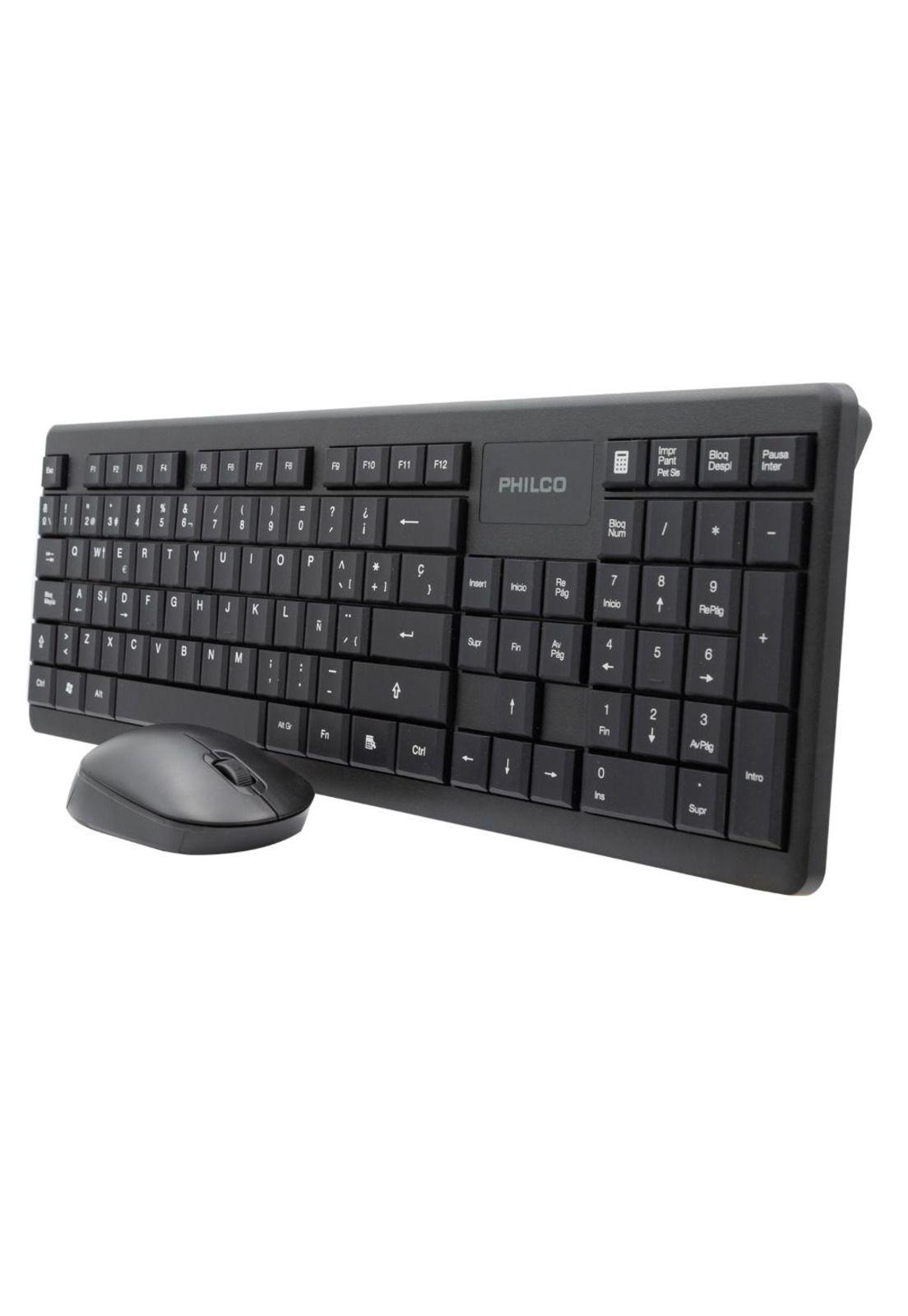 COMBO INALÁMBRICO MOUSE + TECLADO 6314N NEGRO-3