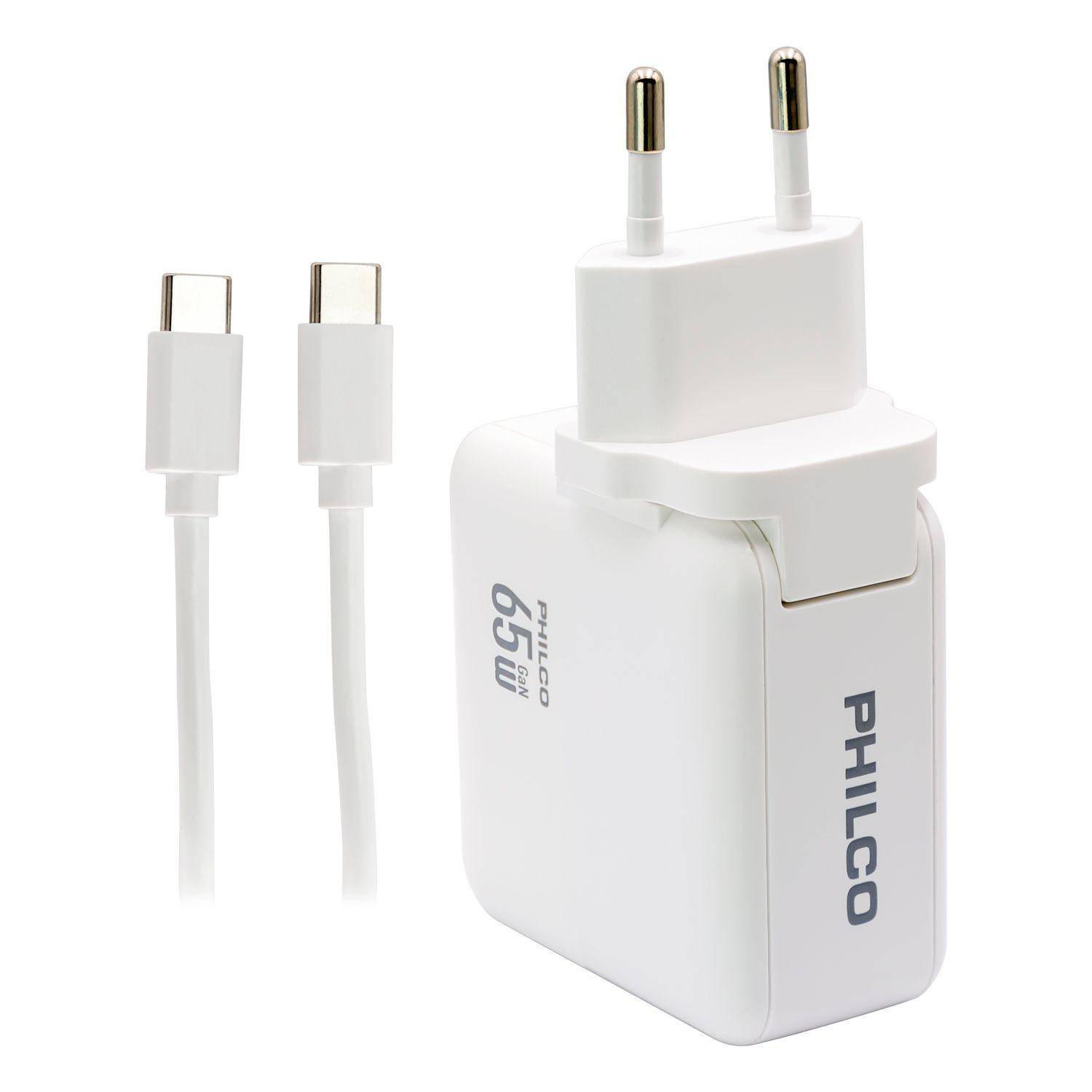 CARGADOR DE PARED SUPER RAPIDO 65W USB A Y TIPO C Open box-2