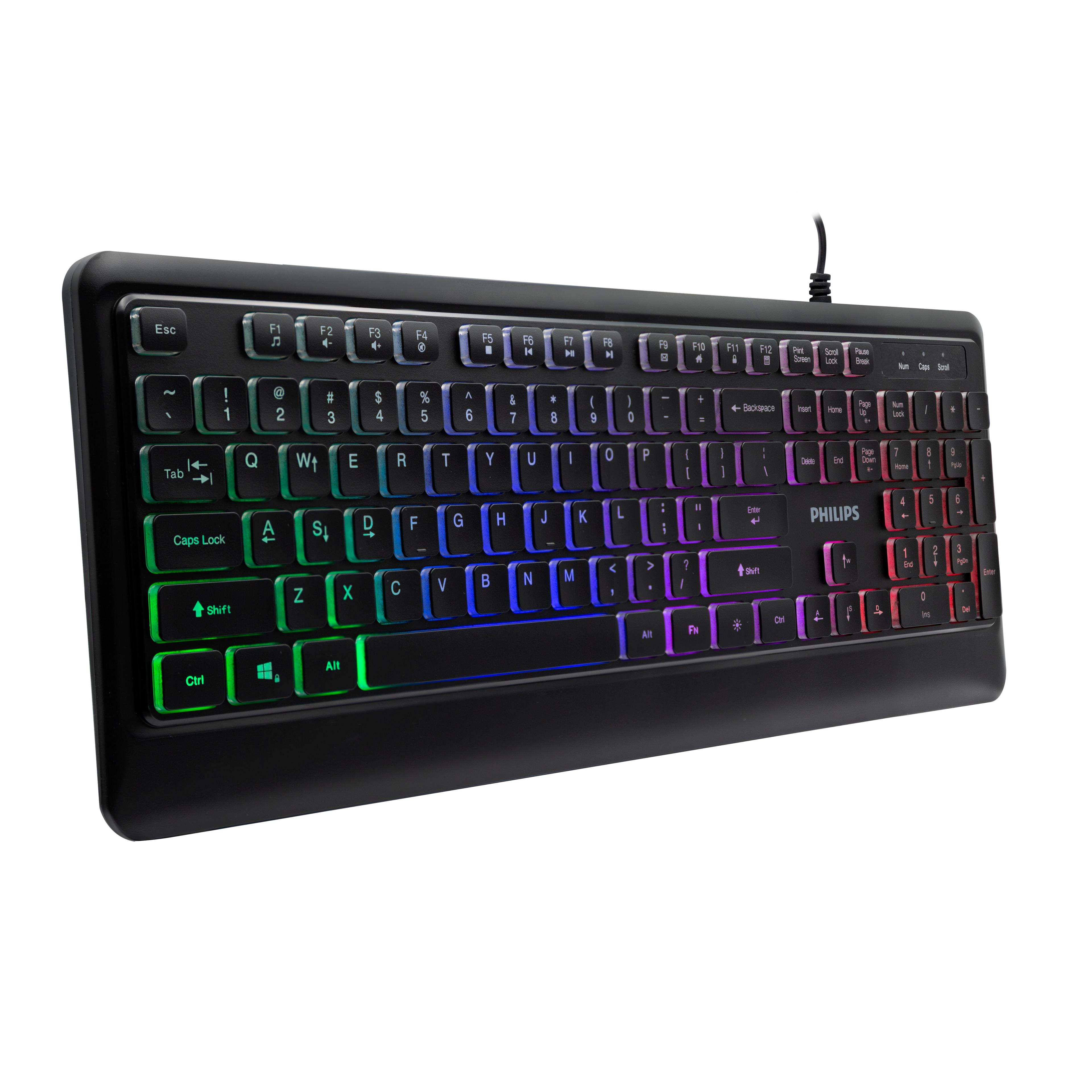 SPK8294 TECLADO ALÁMBRICO GAMER PHILIPS INGLES Open box-2
