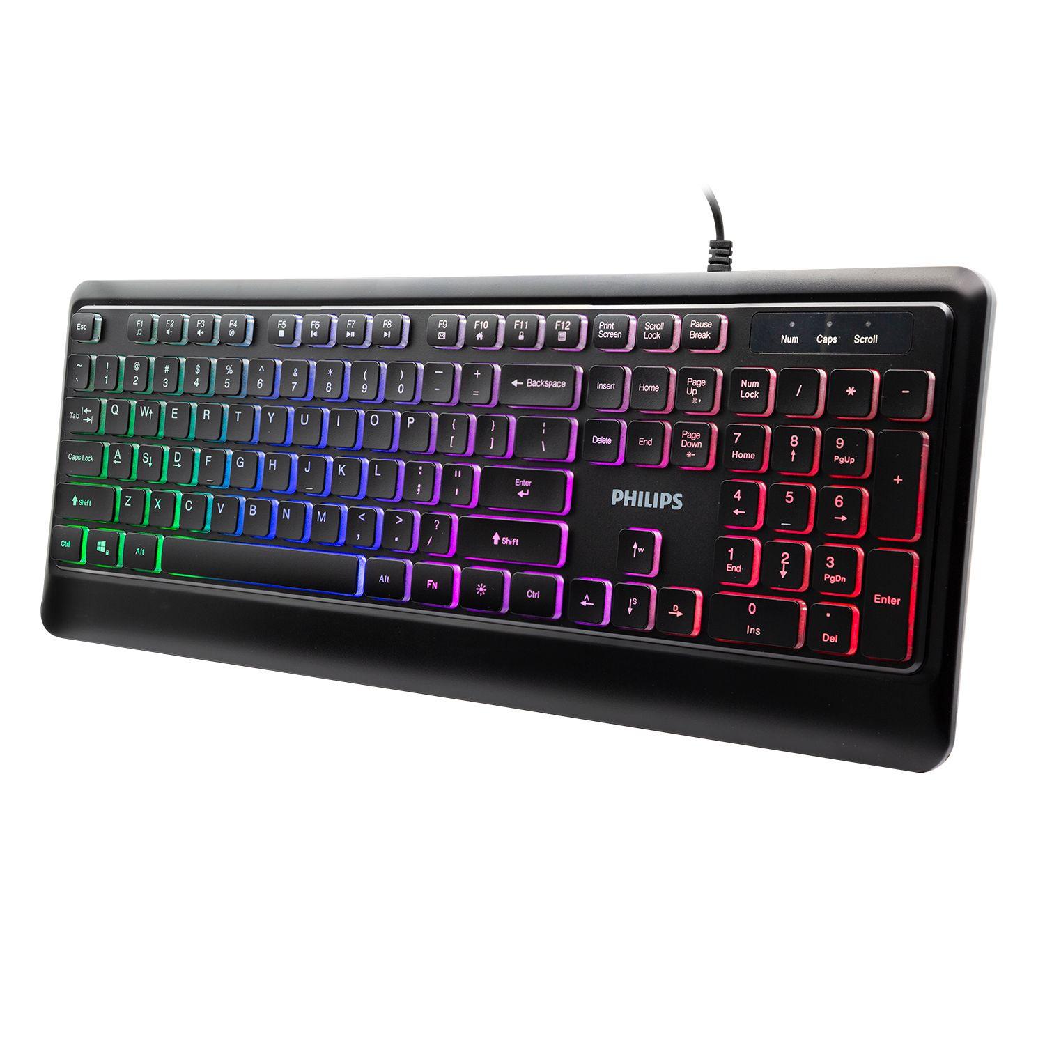 SPK8294 TECLADO ALÁMBRICO GAMER PHILIPS INGLES Open box-3