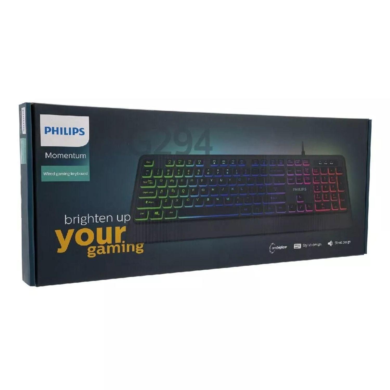 SPK8294 TECLADO ALÁMBRICO GAMER PHILIPS INGLES Open box-3