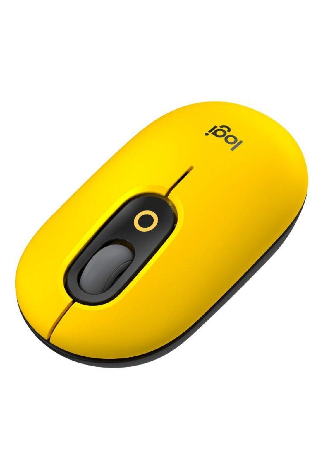 910-006549 Mouse Logitech Pop With Emoji Amarillo-3