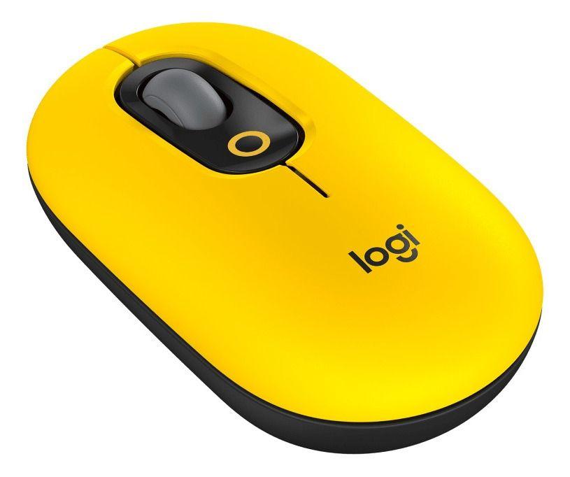 910-006549 Mouse Logitech Pop With Emoji Amarillo-2