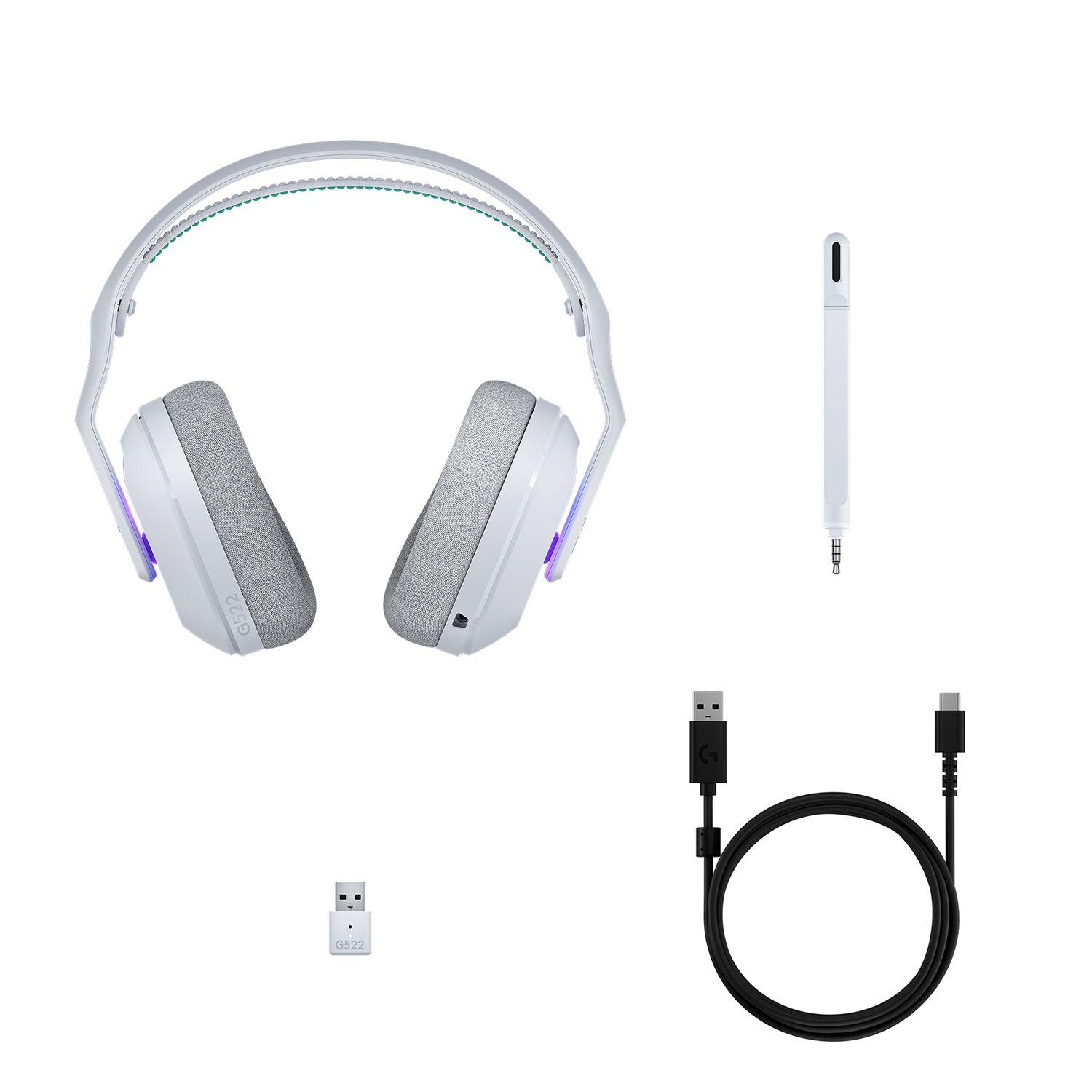 Audífonos Gamer Logitech G522 White LIGHTSPEED-7