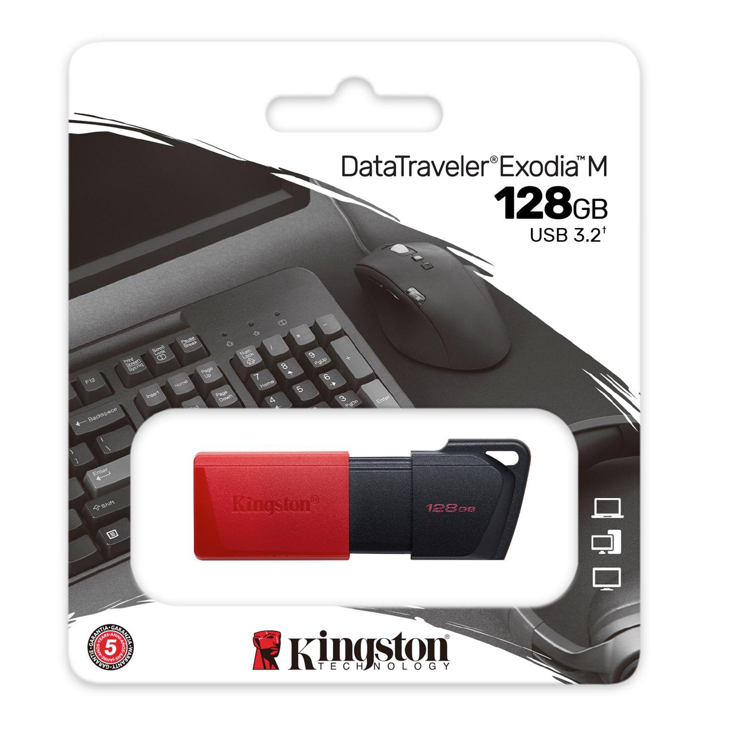 PENDRIVE DATA TRAVELER EXODIA 3.2 - 128 DTXM/128GB Open box-4