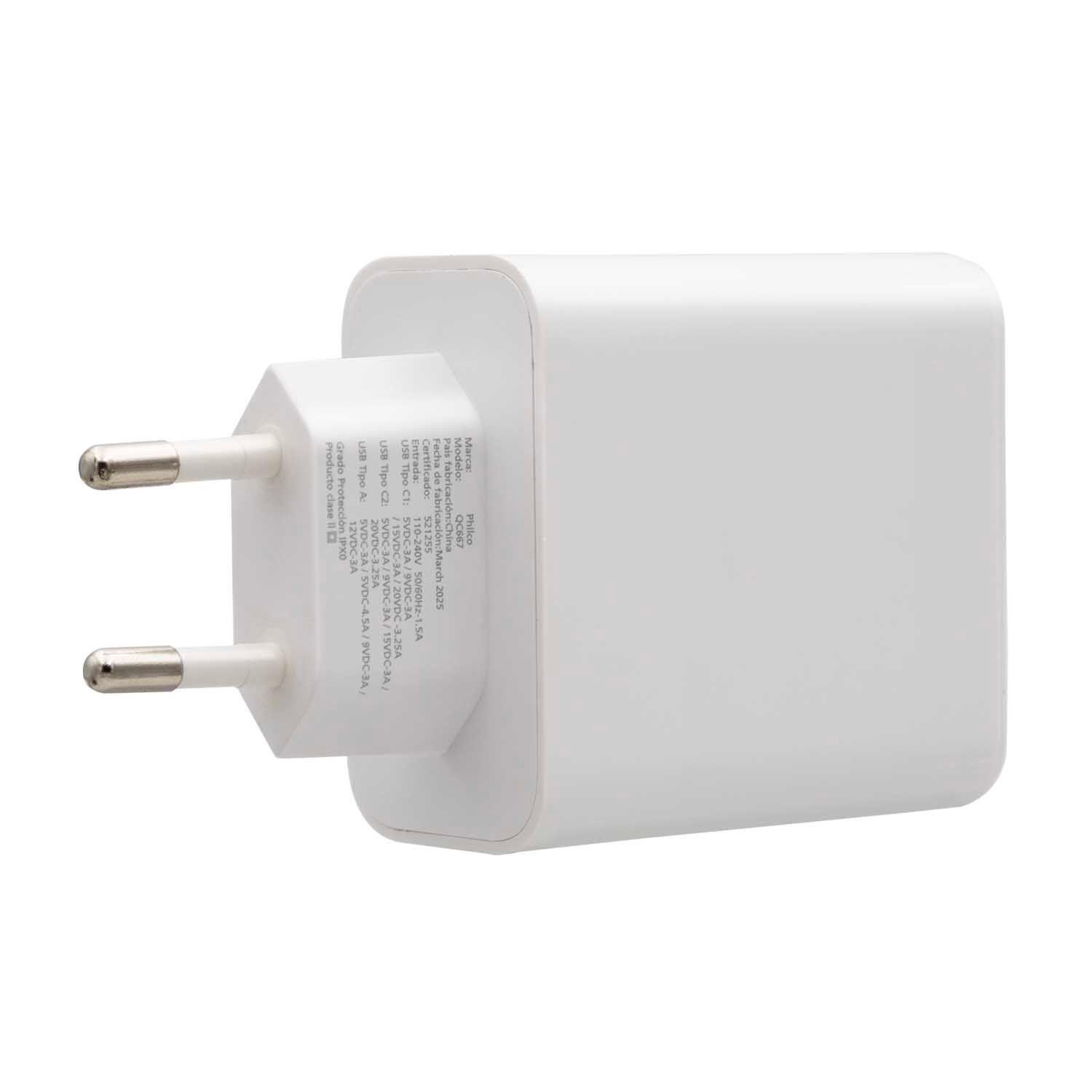 CARG. DE PARED SUPER RAPIDO 65W USB A Y TIPO C-4