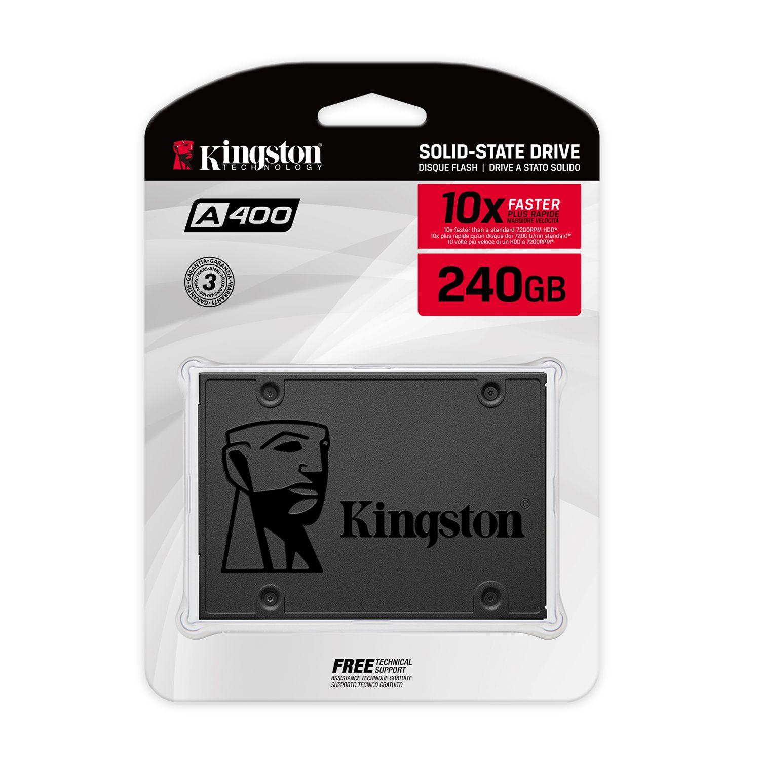 Unidad SSD Kingston A400 240GB 2.5" SATA III-3