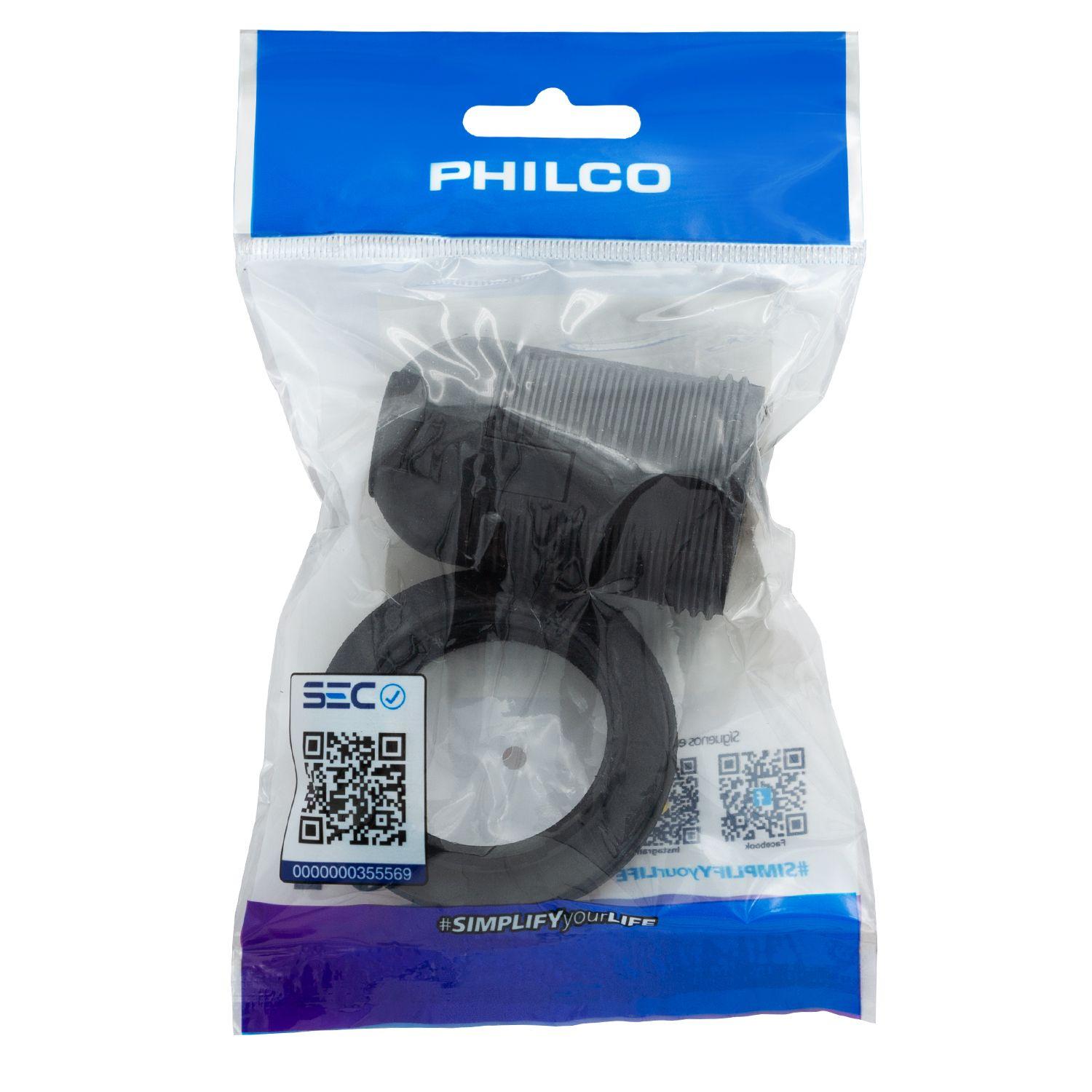 SOQUETE E27 CON ROSCA 250V 10A NEGRO-1