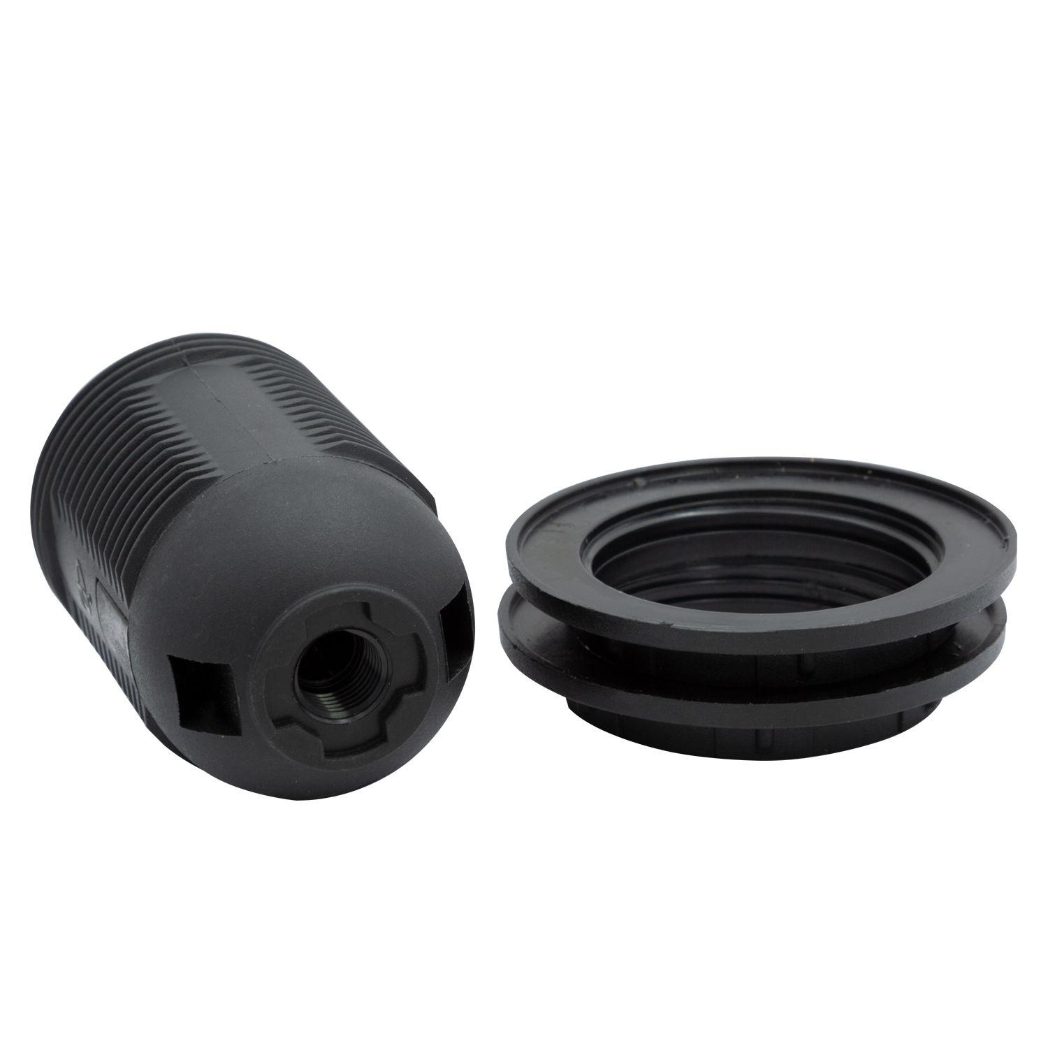 SOQUETE E27 CON ROSCA 250V 10A NEGRO-2