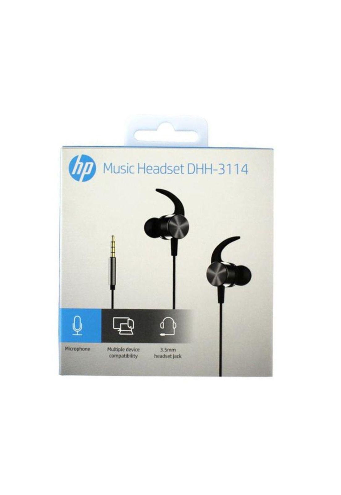 AUDIFONO IN EAR METALICO NEGRO DHH-3114-2