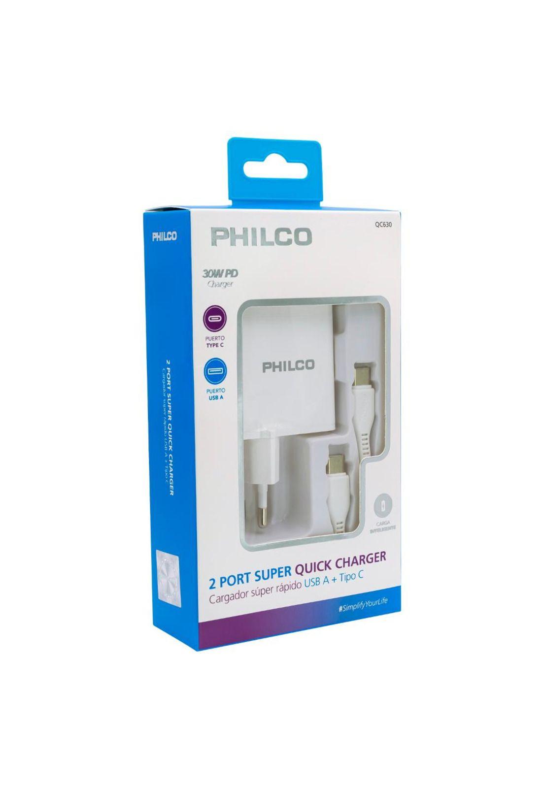 CARG. DE PARED SUPER RAPIDO 30W USB A Y TIPO C-4