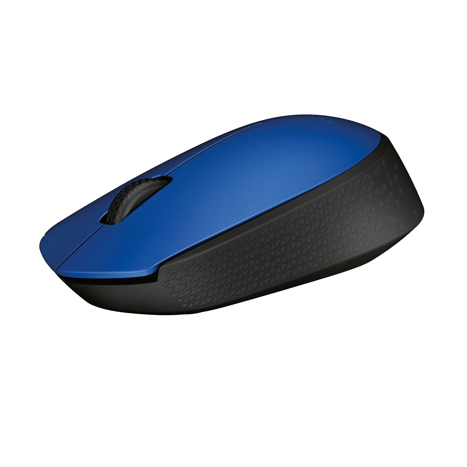 Mouse Inalámbrico Logitech M170 Azul Y Negro Open box-2