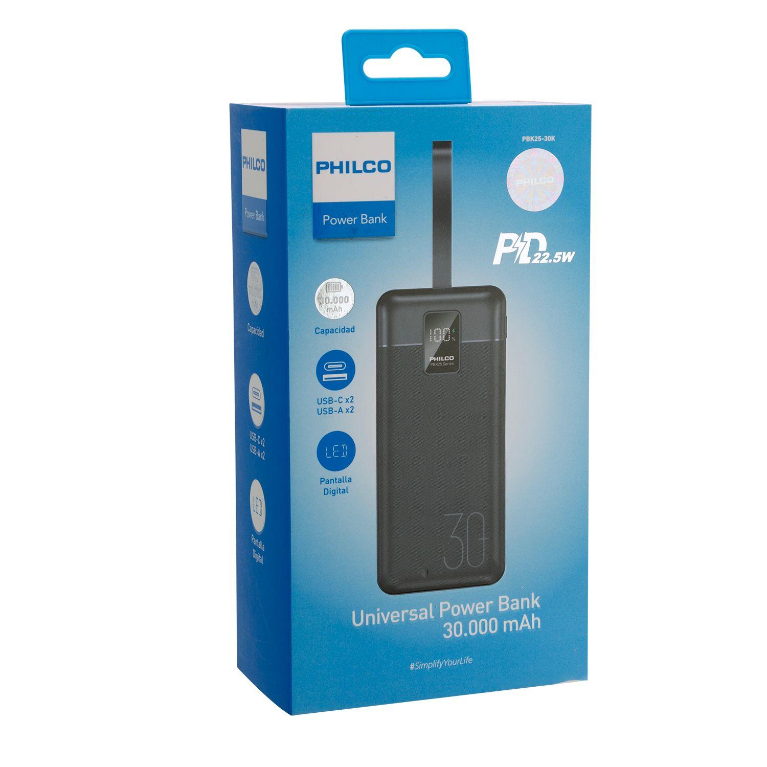 Powerbank 30000mAh PD 22.5W Pantalla Digital-4
