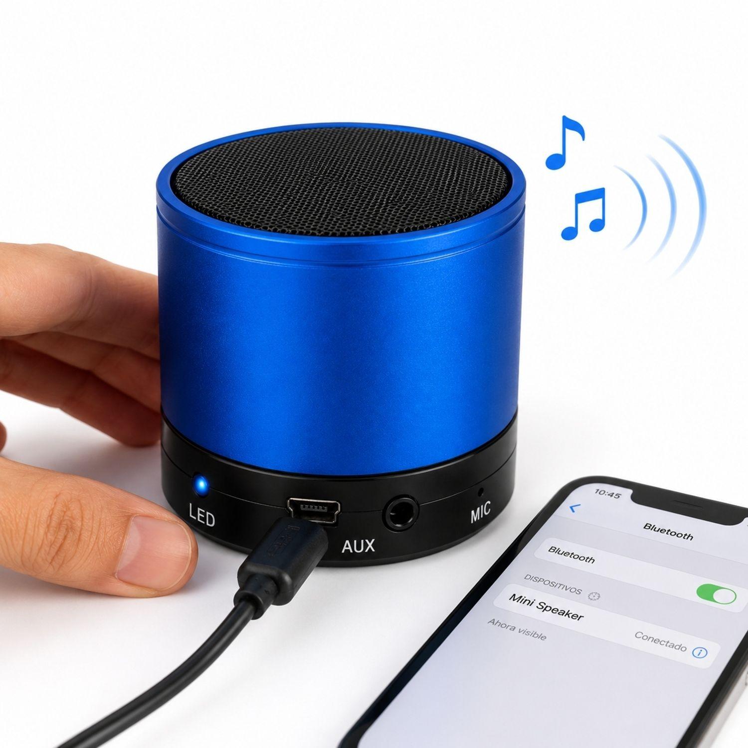 PARLANTE PORTATIL BLUETOOTH-USB P295A BLUE-2
