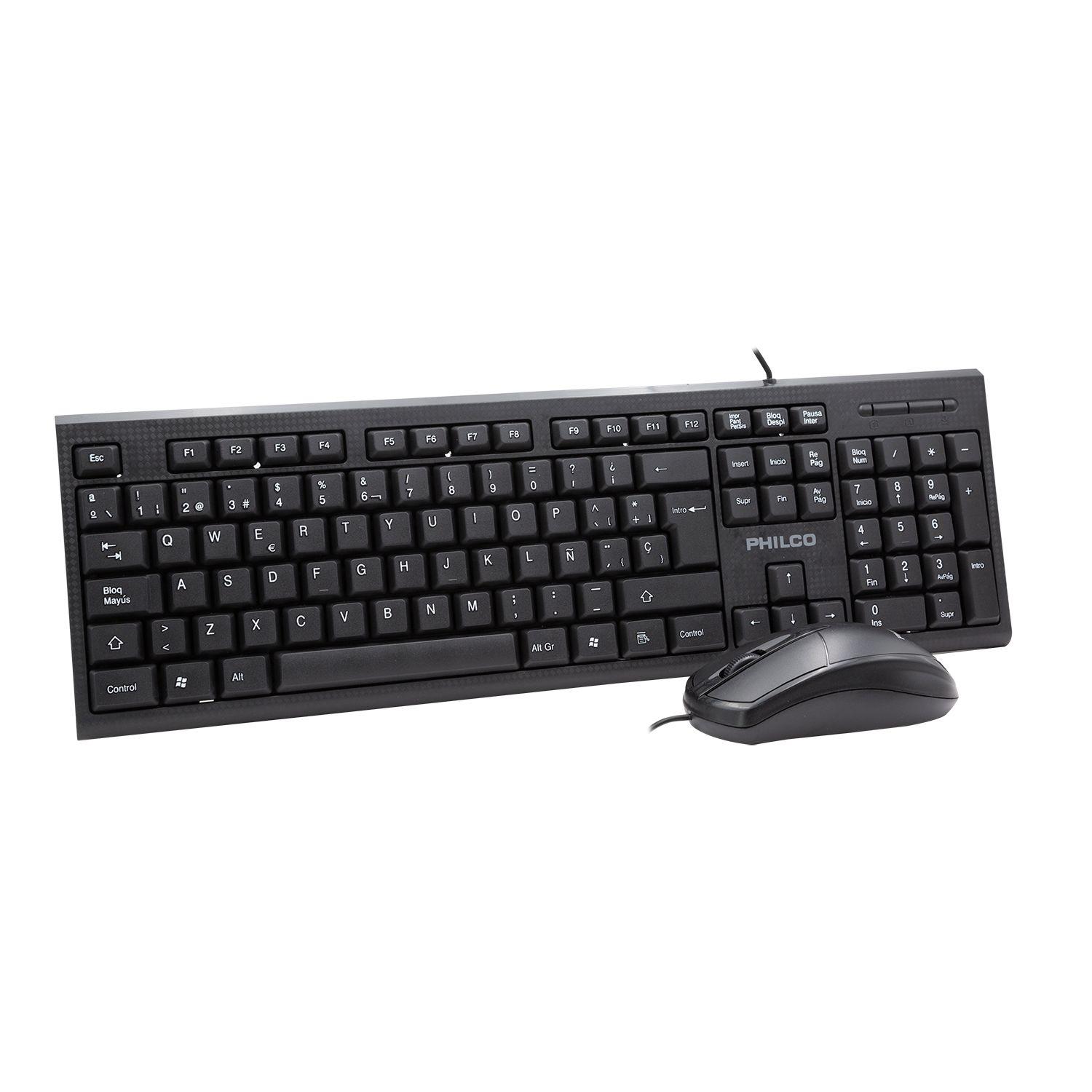KIT ALAMBRICO PHILCO TECLADO + MOUSE Open box-1