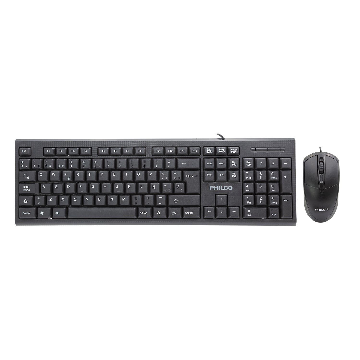 KIT ALAMBRICO PHILCO TECLADO + MOUSE Open box-2