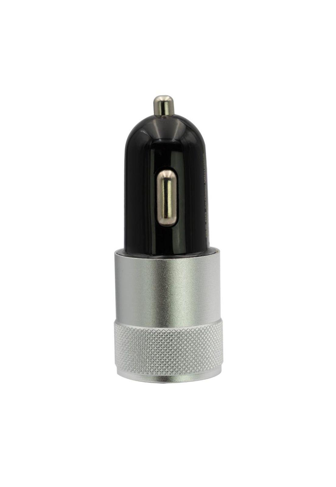 Cargador para Automovil USB/C Doble 12/24V 20W Plata FLP2552S-2