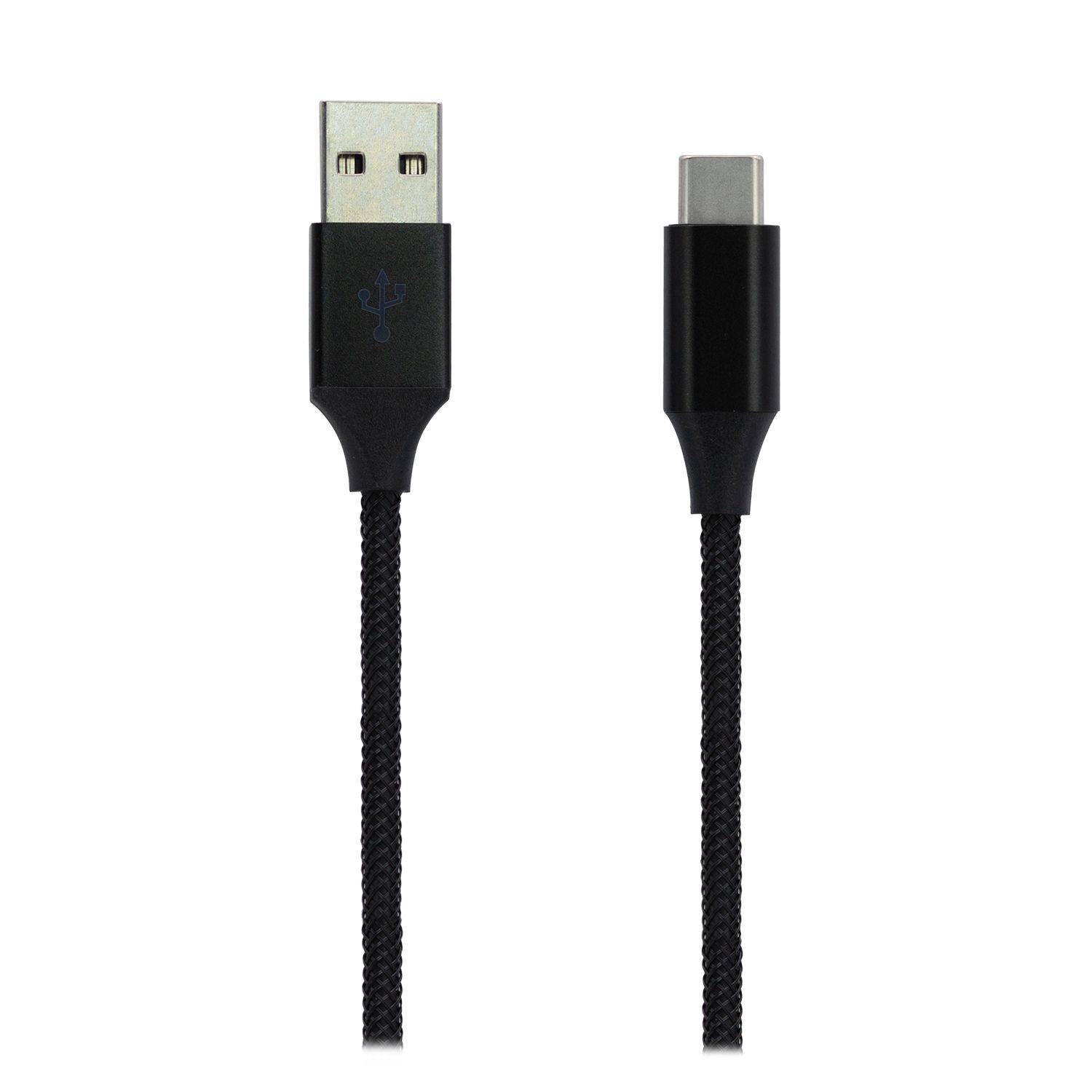 CABLE USB TRENZADO 1M USB-A A USB-C-2