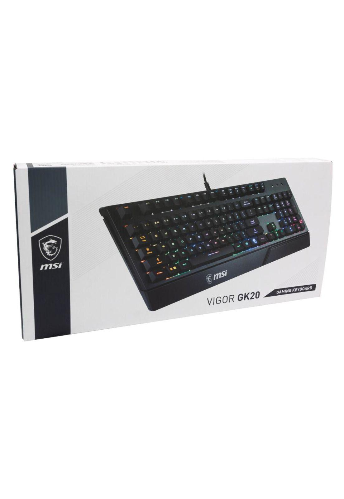 TECLADO MEMBRANA RGB VIGOR MSI GK20-4