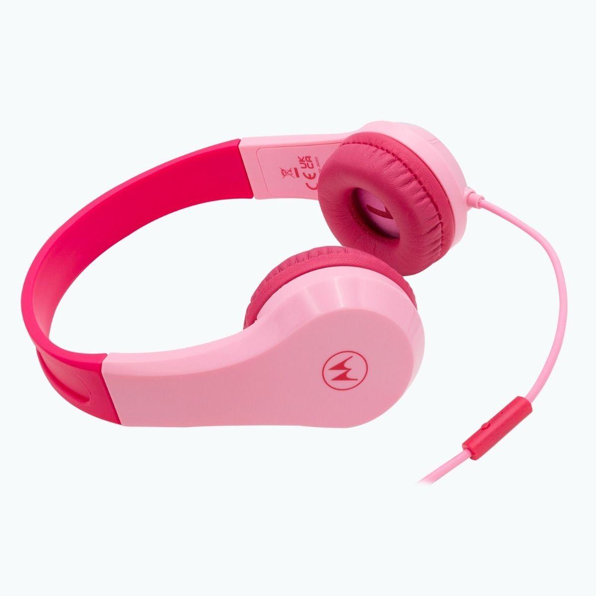 Audifono Motorola Jr 200 Con Cable Manos Libres Rosado-2