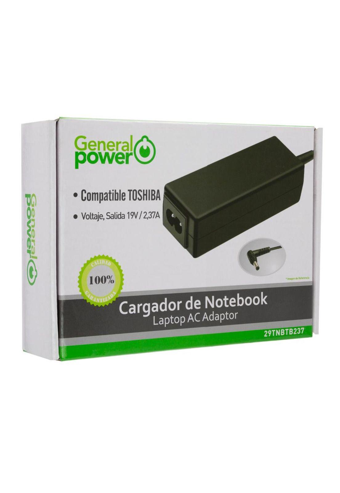 CARGADOR ULTRABOOK COMPATIBLE CON TOSHIBA 19V-4