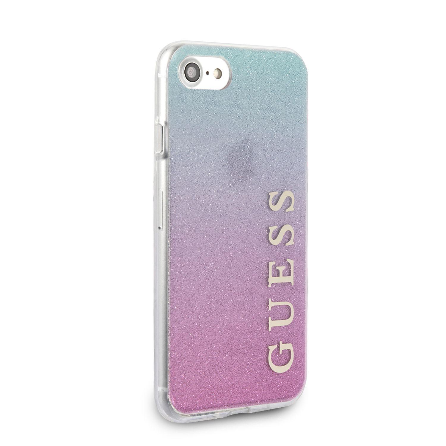 CARCASA GUESS P/IPHONE 7/8 AZUL-ROSADO GUHCI8PCUGLPBL-5