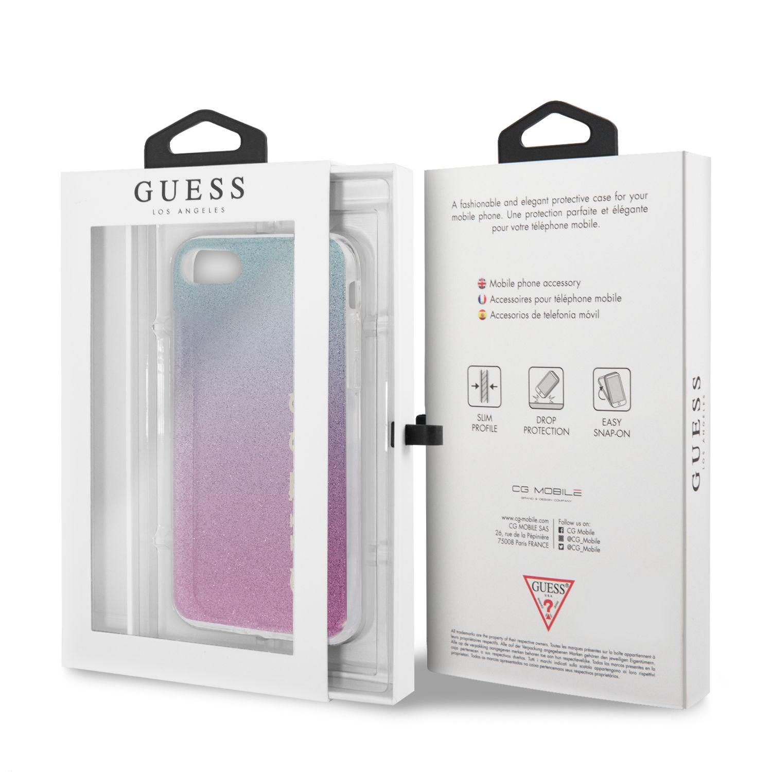 CARCASA GUESS P/IPHONE 7/8 AZUL-ROSADO GUHCI8PCUGLPBL-6