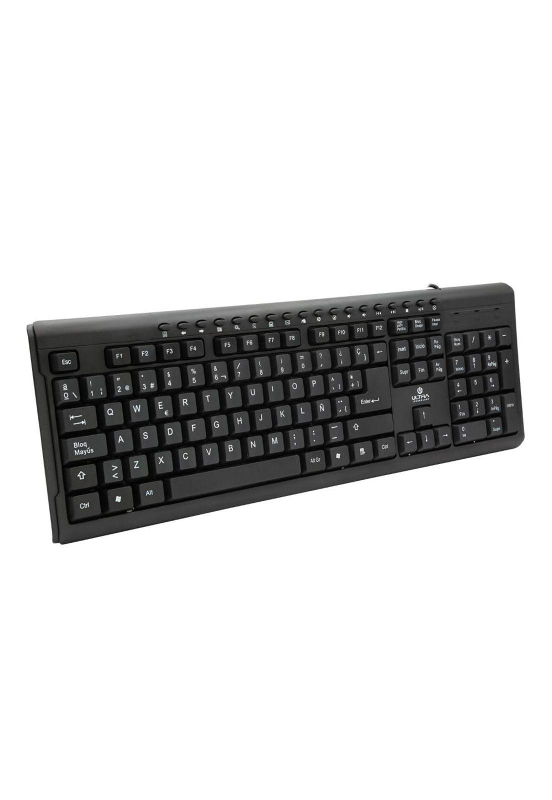 Teclado Multimedia Ultra USB-3