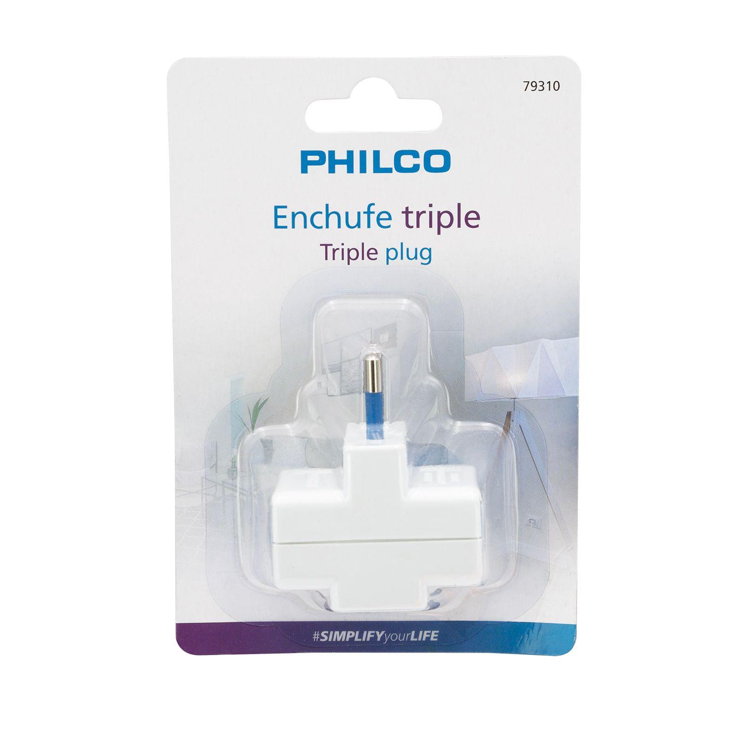 ENCHUFE TRIPLE 79310 BLANCO PHILCO-2