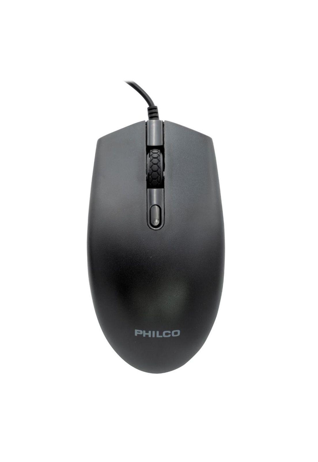 MOUSE ALÁMBRICO SPK7204 NEGRO PHILCO PRO-2
