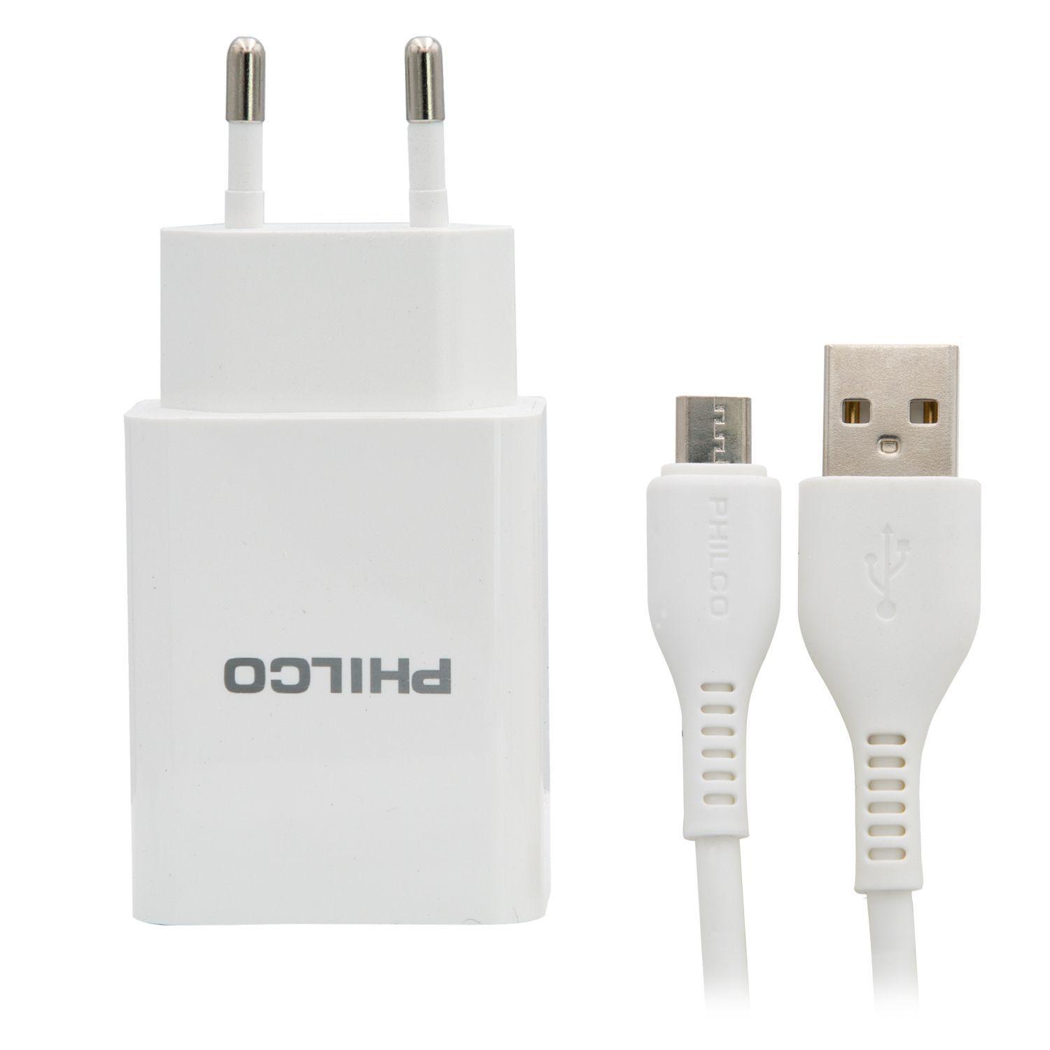 Cargador 2usb Carga Rápida 2.1a Conector Tipob Philco R2100-3