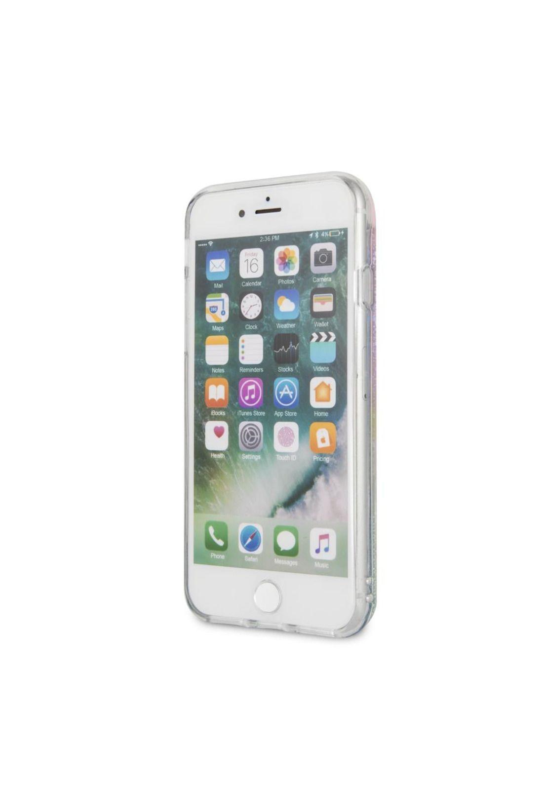 CARCASA GUESS P/IPHONE 7/8 TRANSP. DORADA GUHCI8LGIRGP-2