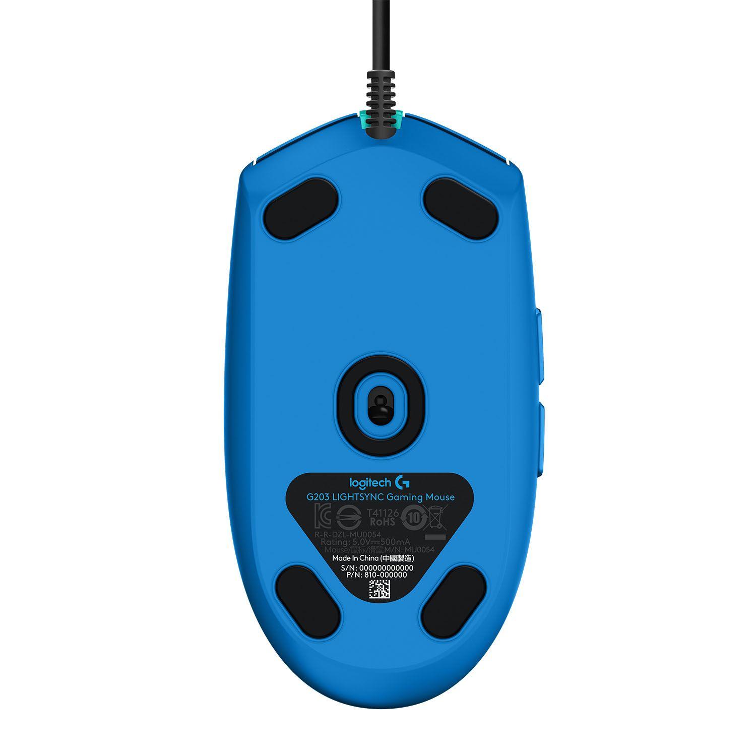 MOUSE G203 LIGHTSYNC BLUE Open box-4