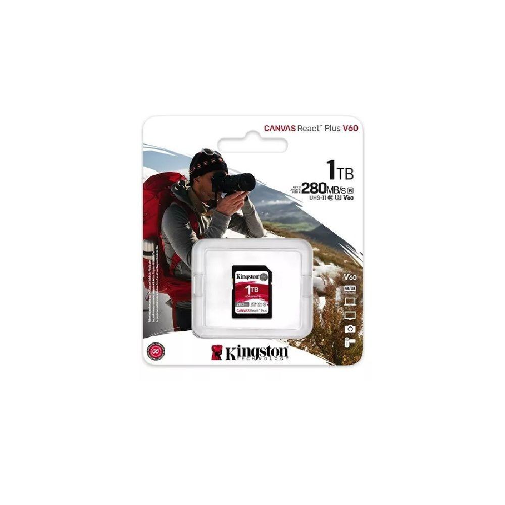 TARJETA DE MEMORIA SD KINGSTON CANVAS REACT PLUS V60 1TB Open box-0