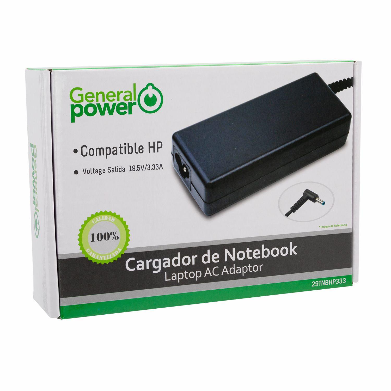 CARGADOR DE  ULTRABOOK - HP -19.5V/3.33A  (TIP 4.5*3.0)-3