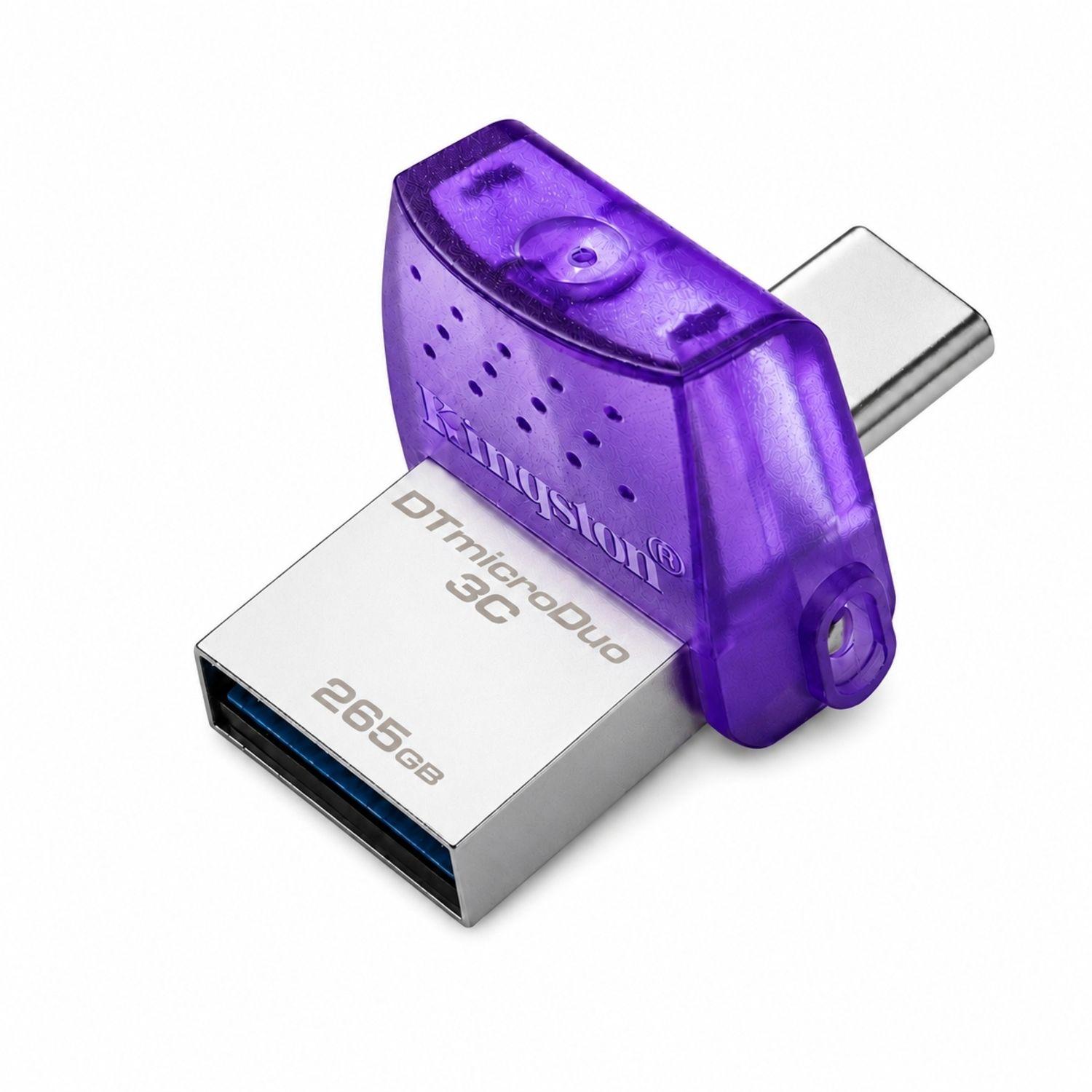 Pendrive Kingston DataTraveler microDuo 3C 256GB USB y USB-C-2