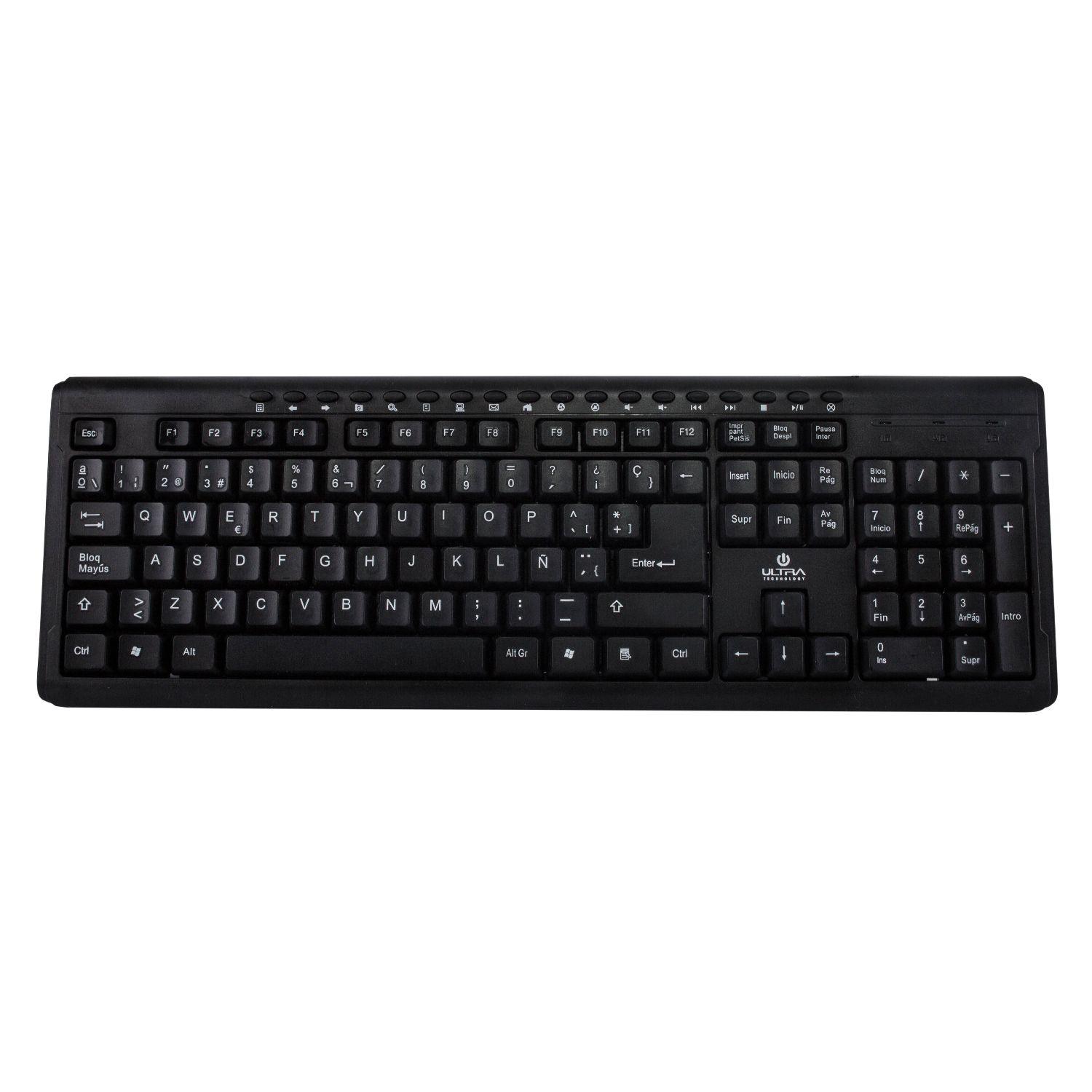 TECLADO MULTIMEDIA ULTRA USB Open box-2