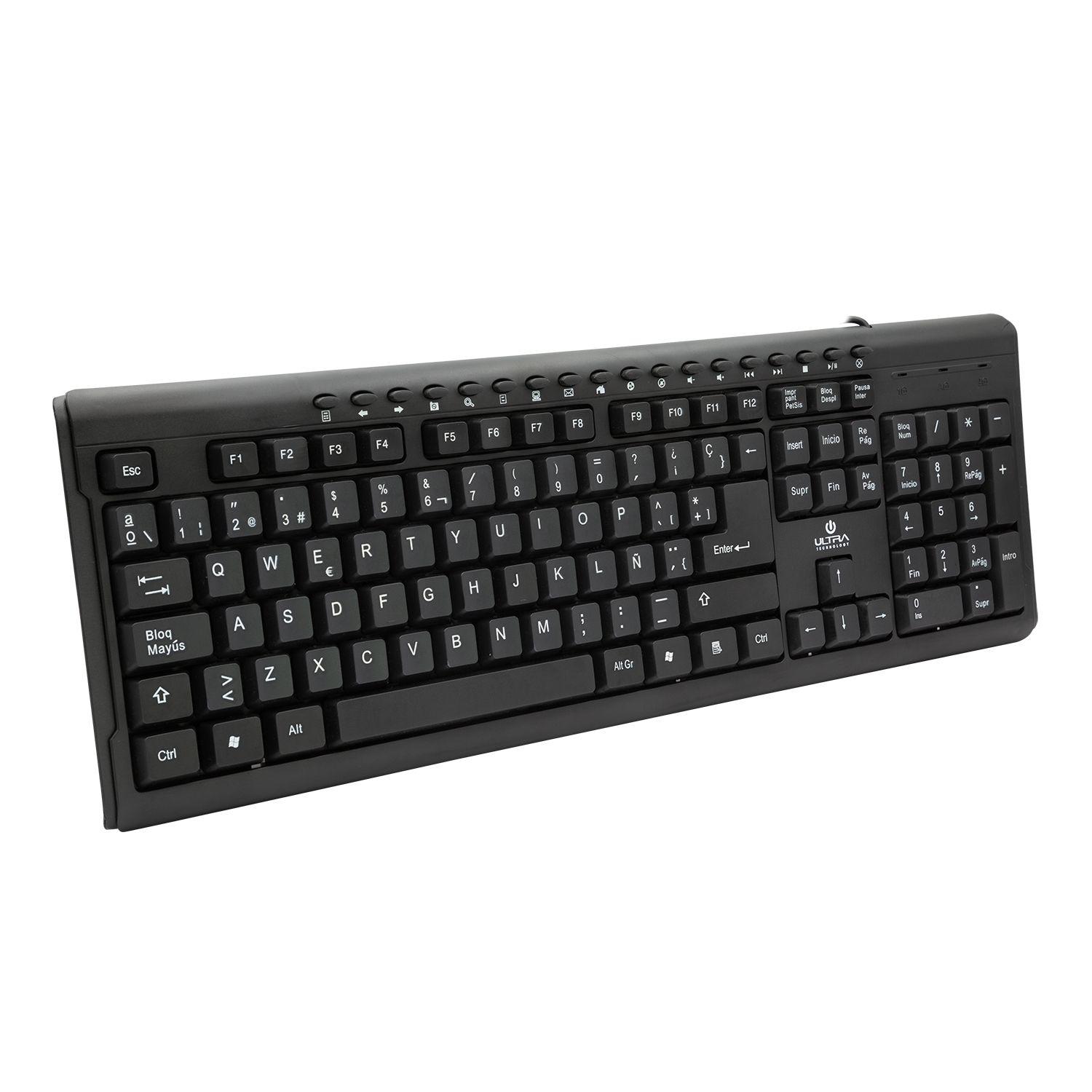 TECLADO MULTIMEDIA ULTRA USB Open box-3