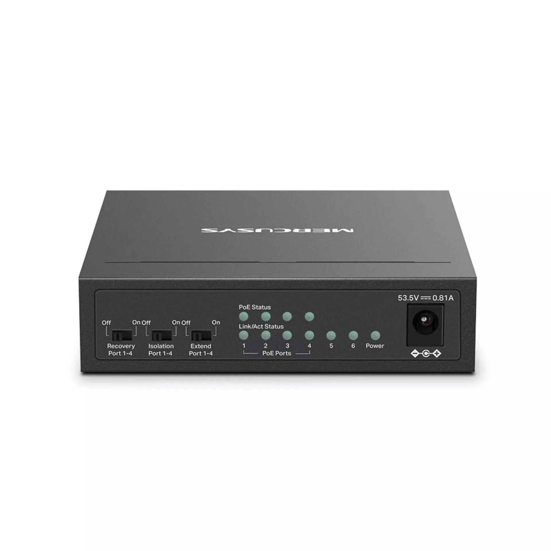 MS106LP SWITCH MERCUSYS 6P+4POE 10/100-1