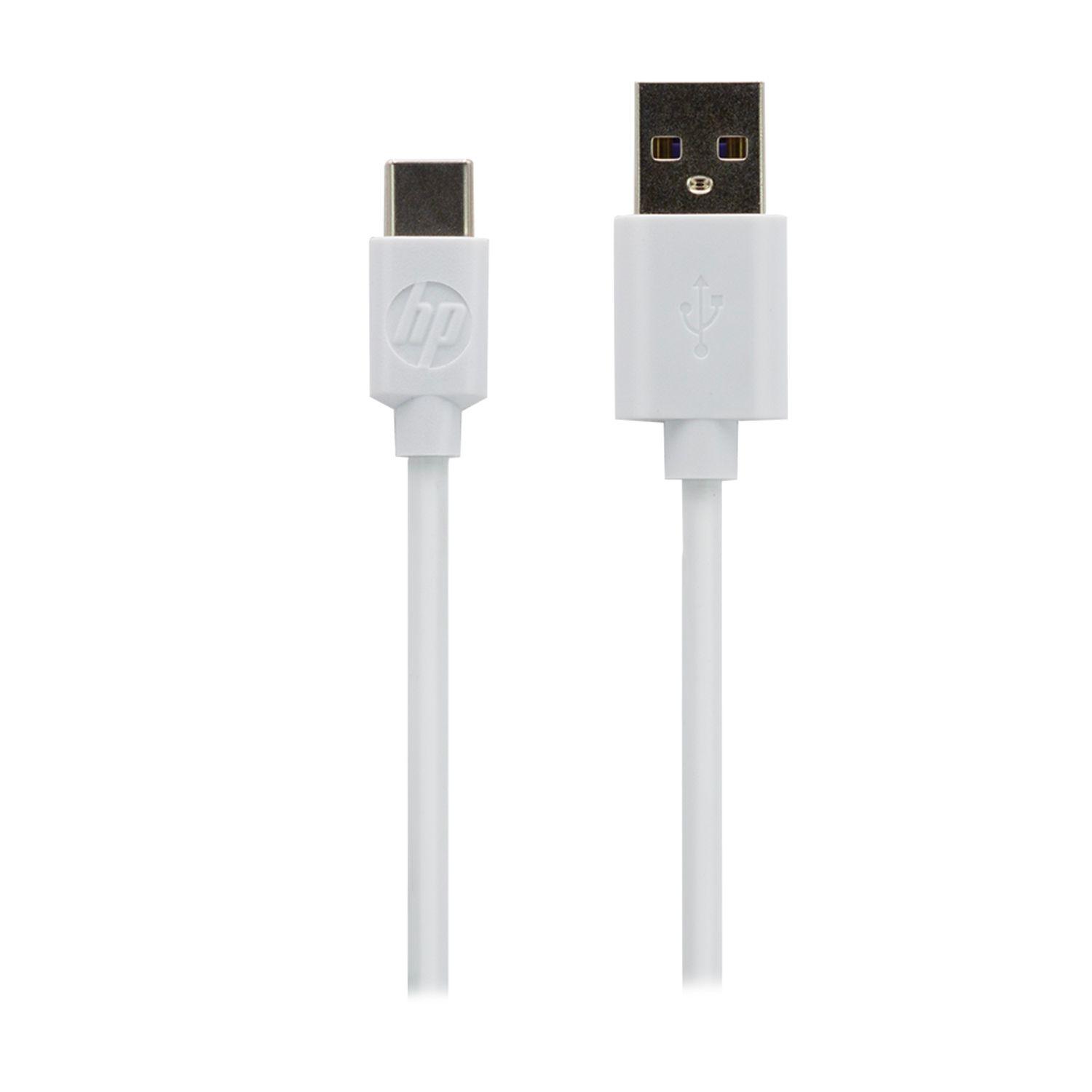 CABLE USB C TIPO C HP 2.0 2 METROS CARGA DATOS CELULAR ATRIX COLOR BLANCO Open box-2