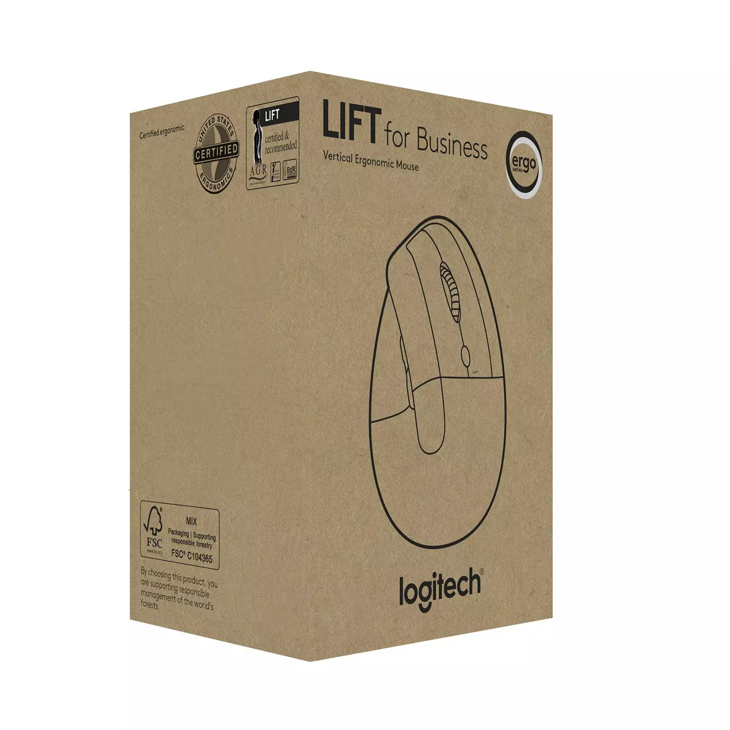 Mouse Vertical Logitech Lift Grafito (910-006497)-2