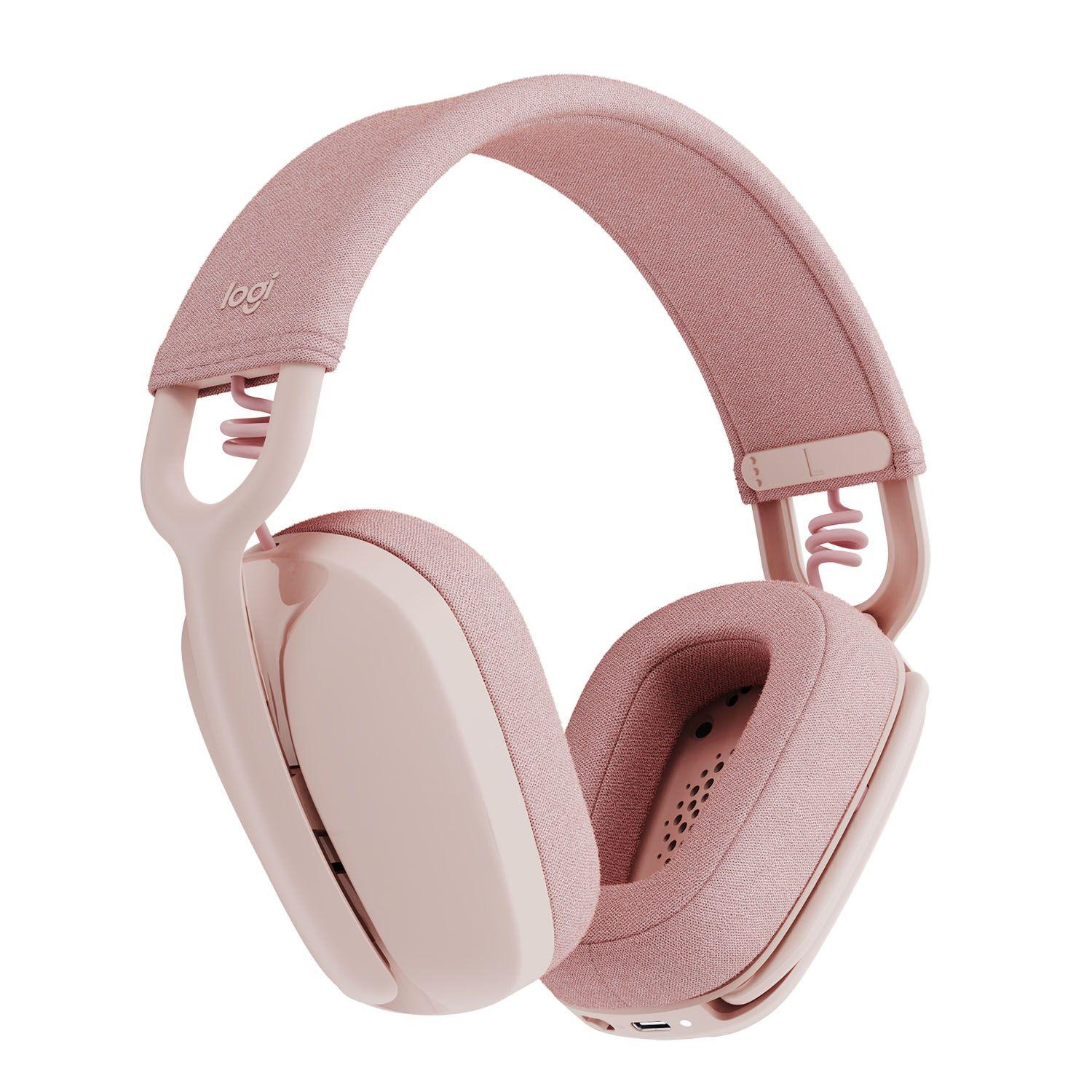Logitech Zone Vibe 100 Headset Inalámbrico C. Micrófono Rosa Open box-4