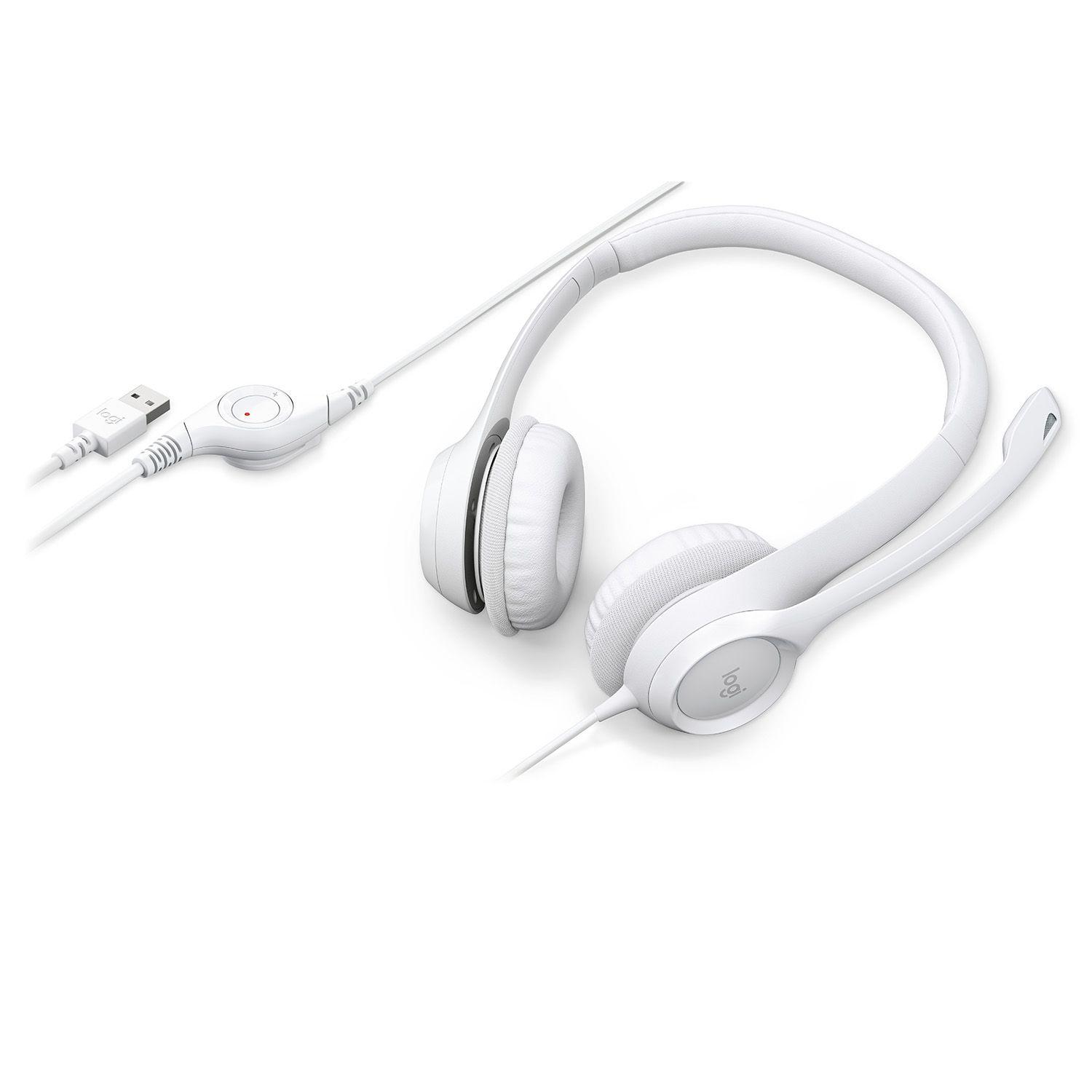 HEADSET USB HEADSET H390 WHITE-4