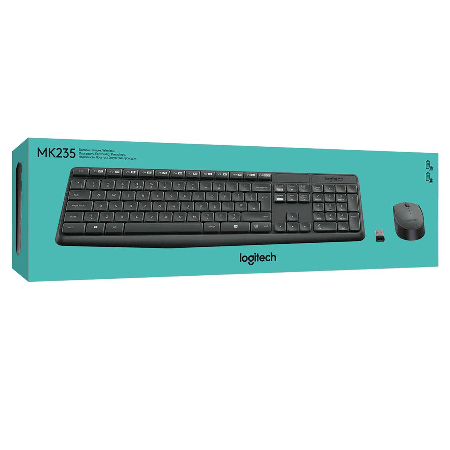 Kit De Teclado Y Mouse Inalámbrico Logitech Mk235 Español Open box-4