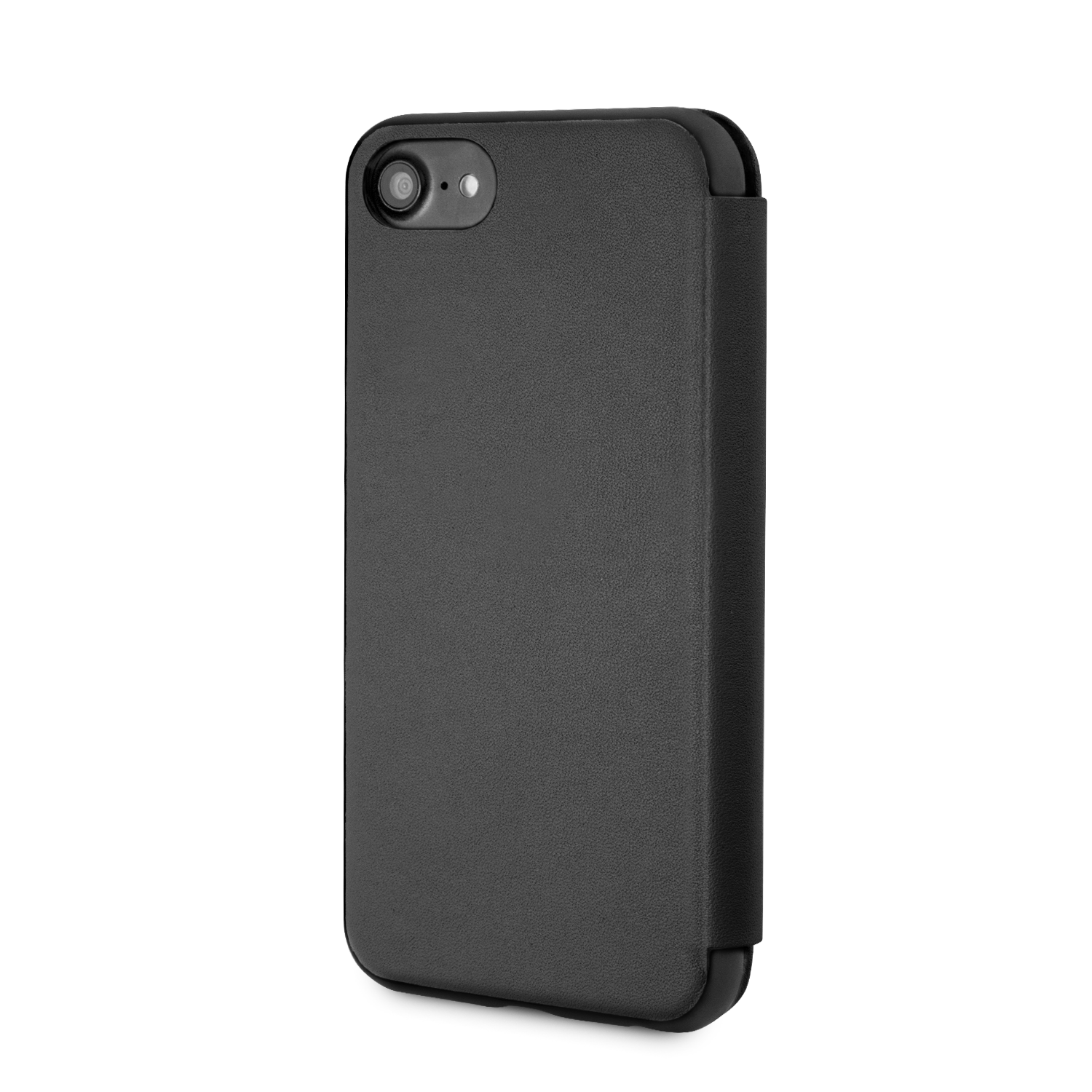 CARCASA BOOK BMW P/IPHONE 7/8 CUERO PU NEGRO BMFLBKI8LLSB-6