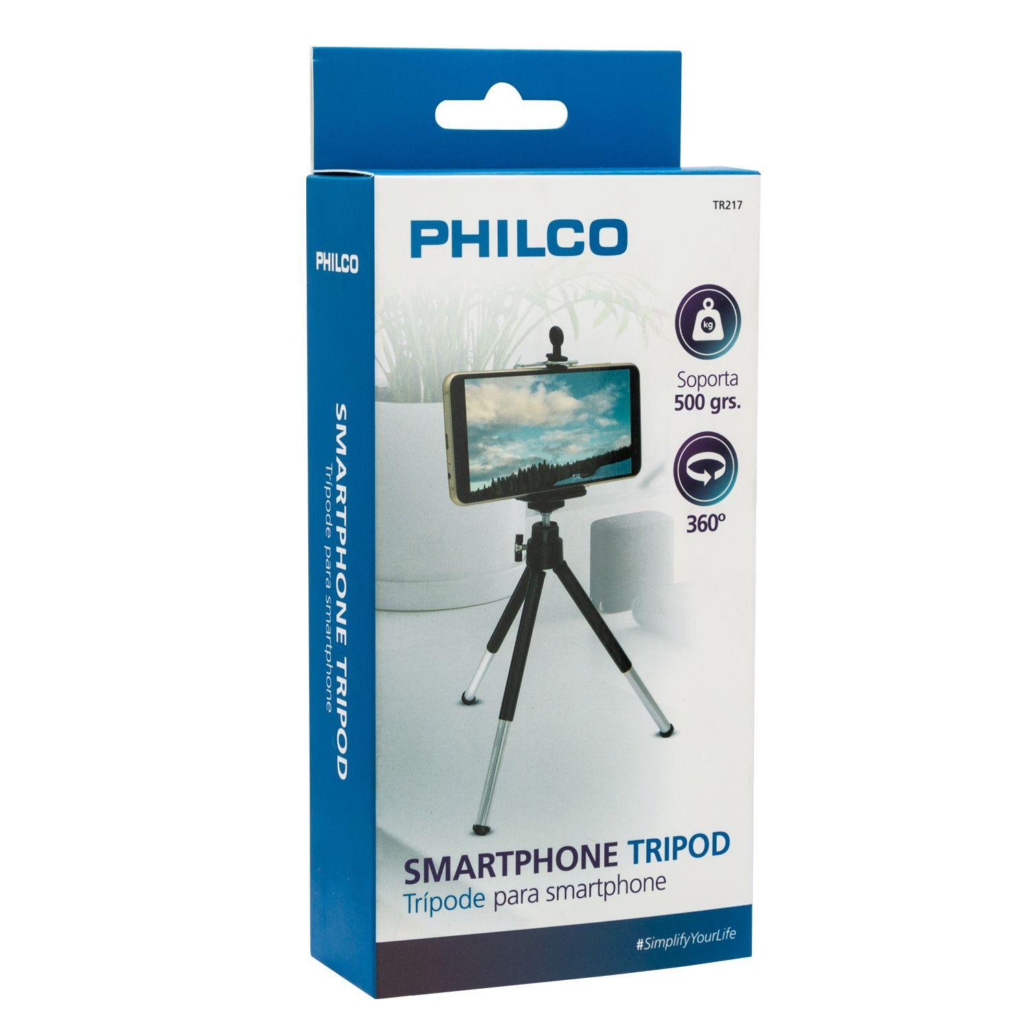 TRÍPODE PARA SMARTPHONE METÁLICO REGULABLE PHILCO-0