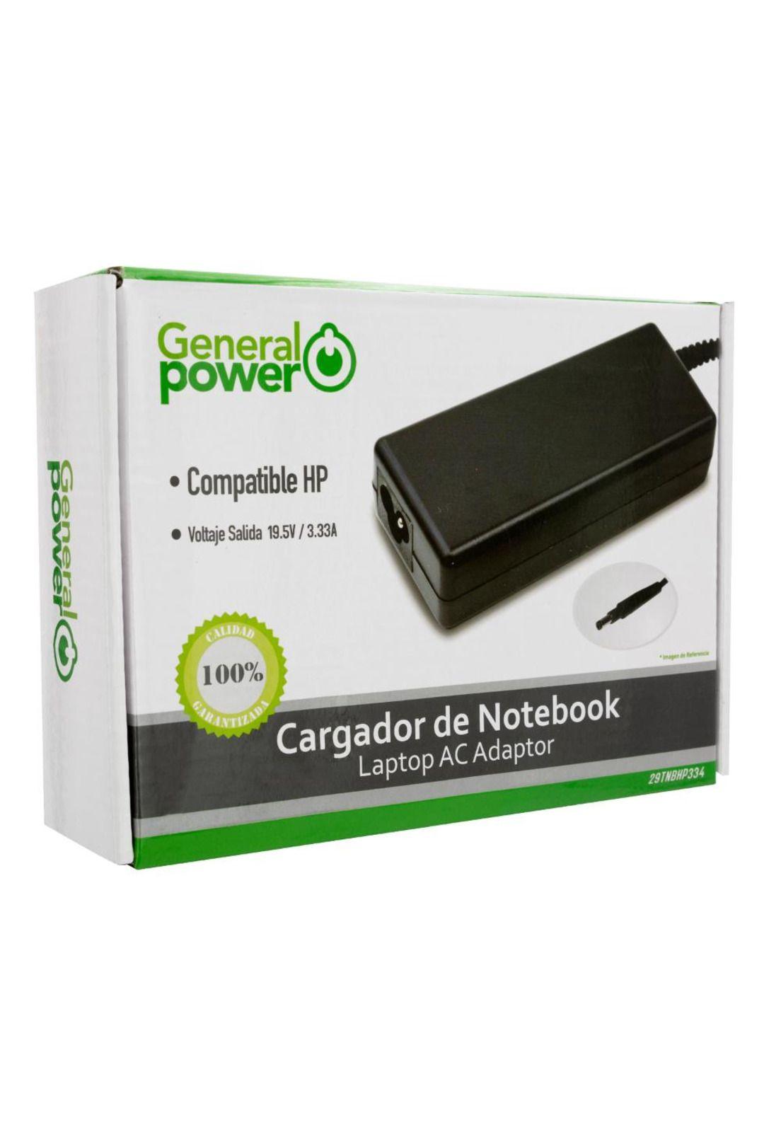 CARGADOR DE ULTRABOOK COMPATIBLE CON HP-  19.5-3