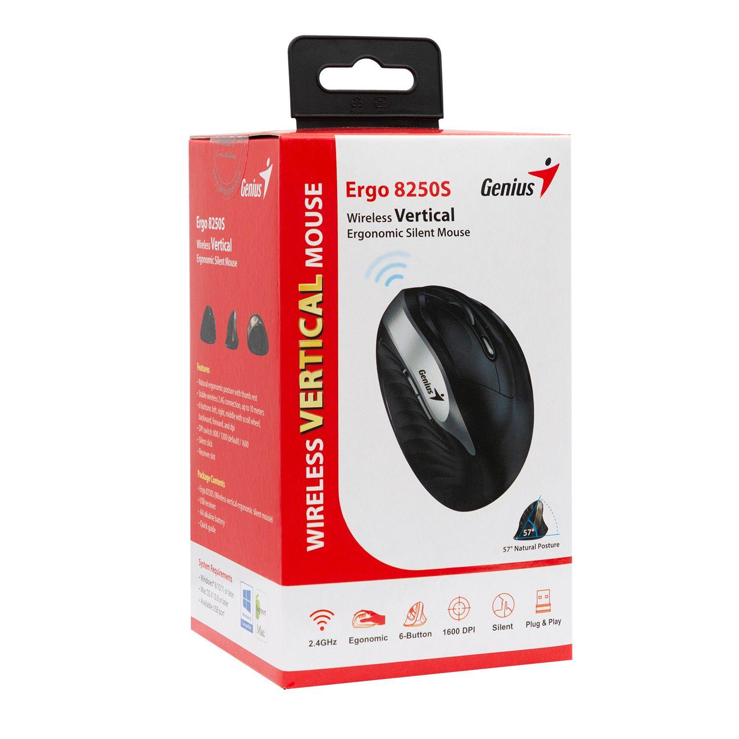 MOUSE INALAMBRICO ERGO 8250S  VERTICAL-6