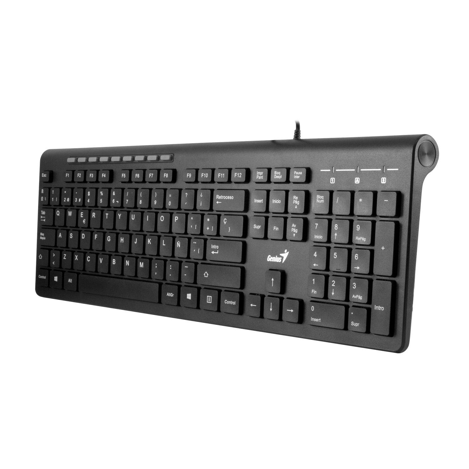 SLIMSTAR 230 TECLADO ALÁMBRICO USB NEGRO-1