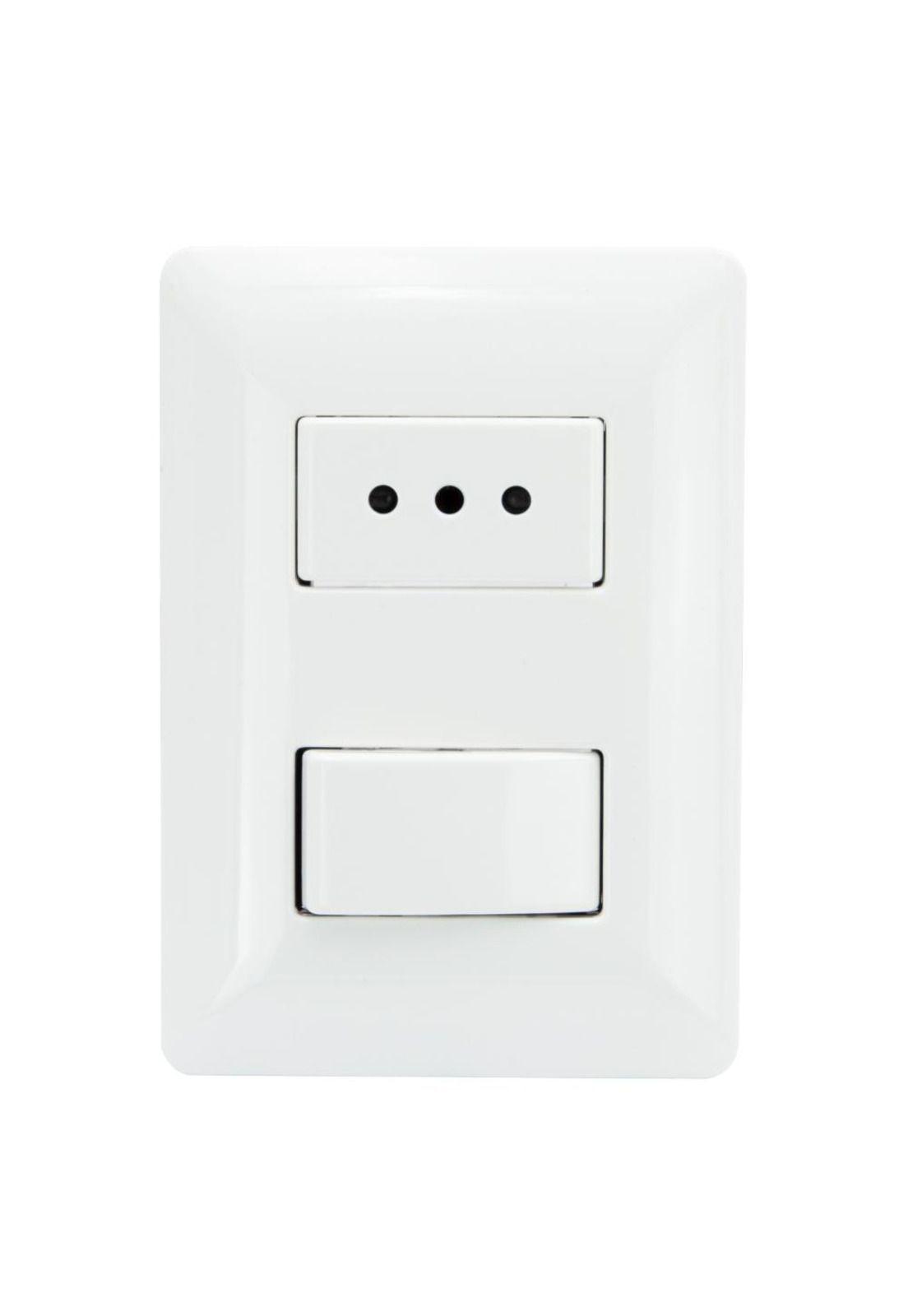 INTERRUPTOR PARA MURO COMBINADO 250V 10A-2